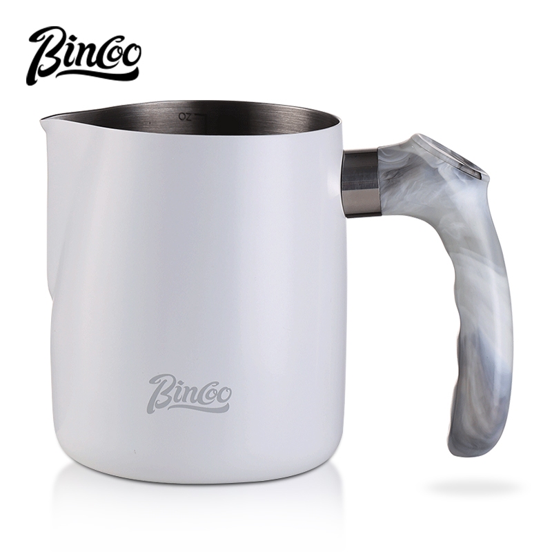 BINCOO Coffee Latte Art Pitcher Spouted Milk Frothing Cup Professional Coffee Milk Frothing Pitcher 