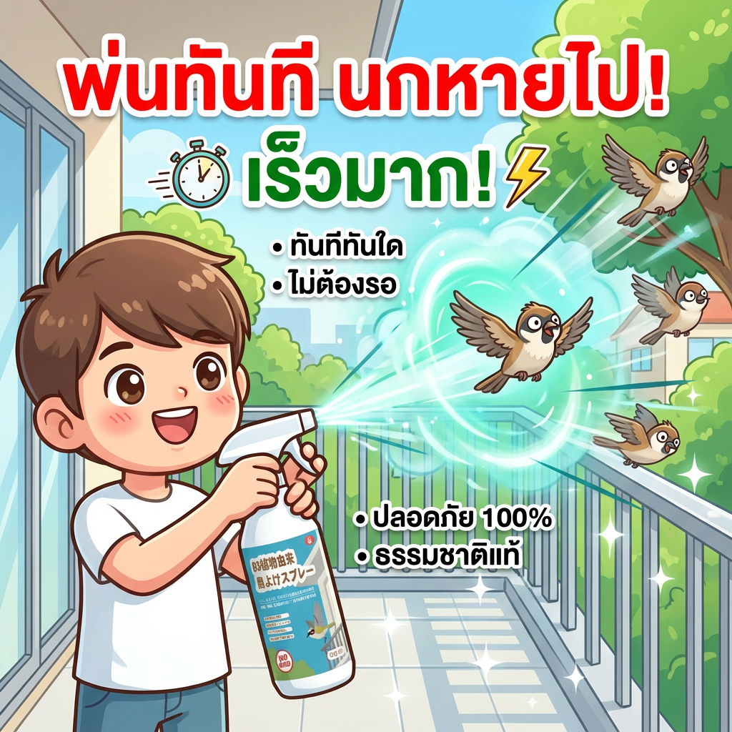 หมื่นเมตรไม่มีนก YA สเปรย์ไล่นก ไล่นก ไล่นกพิราบ 510ml ก้อนไล่นกพิราบ ก้อนไล่นกพิราป ไล่นกพิราบถาวร