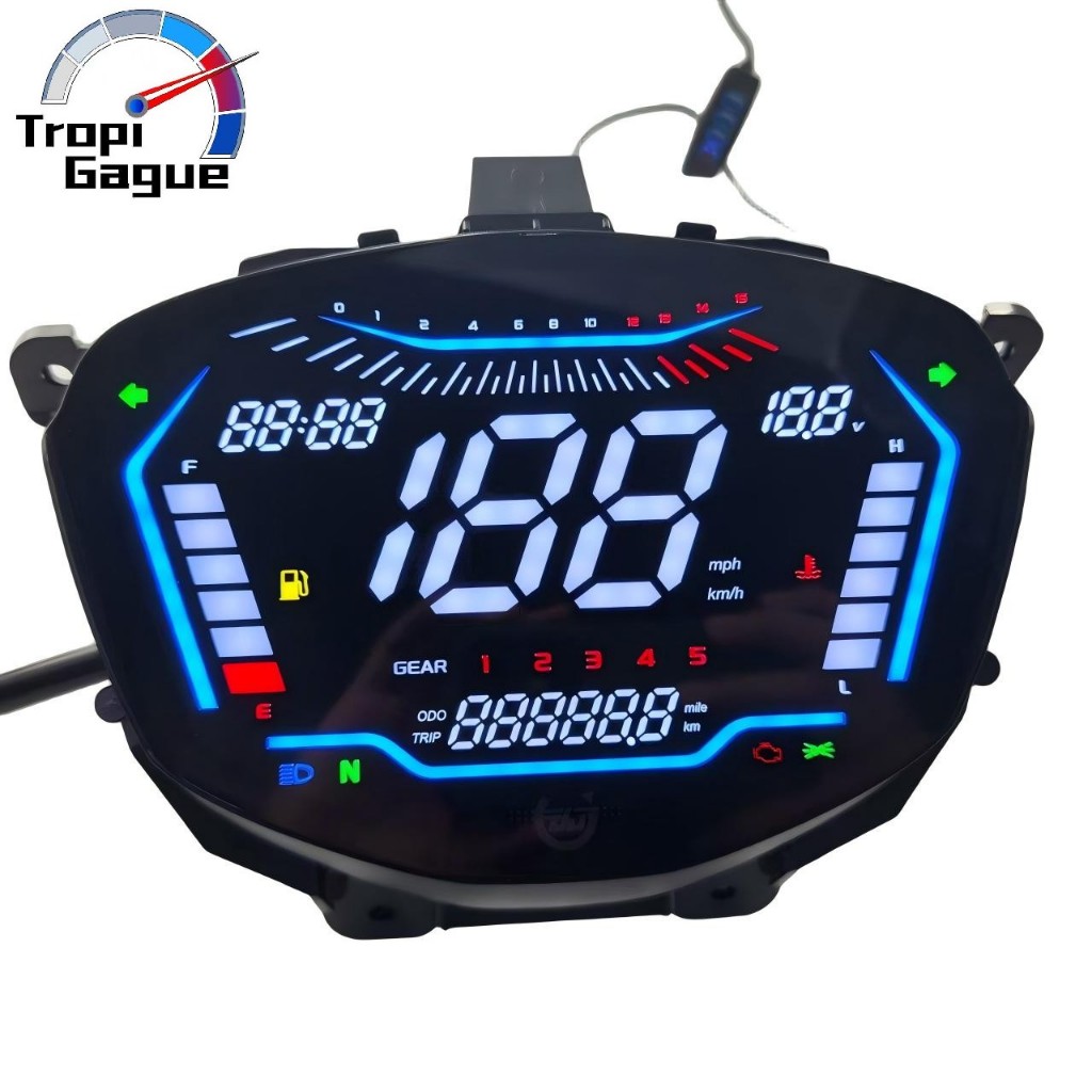 สําหรับ YAMAHA Sniper 150 V2 มาตรวัดความเร็วดิจิตอล LED Meter SNIPER 150 V2/DOUXO/VERSION 2 (2PV-H35