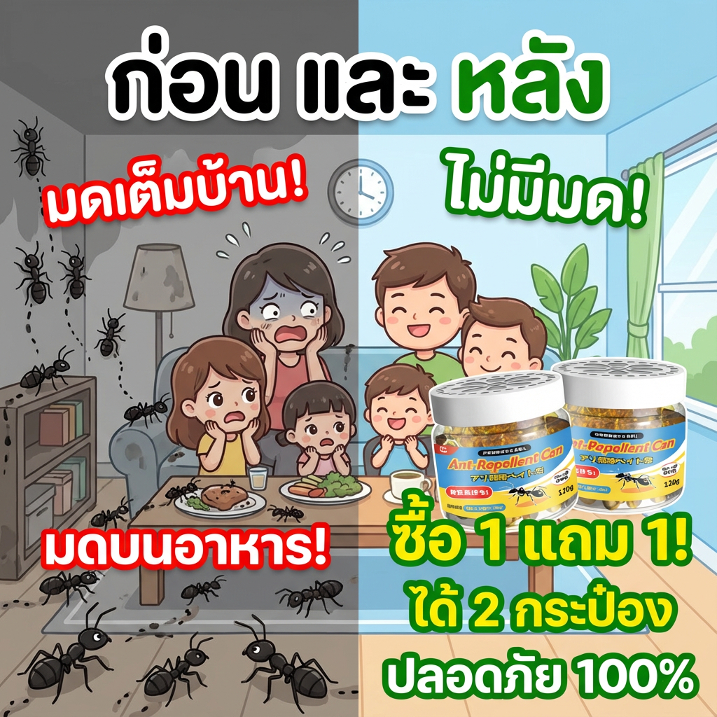 1กระป๋องสามารถไล่มดได้ถึง 50,000 ตัว  YA แอนท์เบท เจลกำจัดมด ยาฆ่ามด 120g ตายยกรัง าฆ่ามด แอนตี้แอนท์ ราคา ถูกที่สุด ดีลบีเคเค รูปภาพหลัก