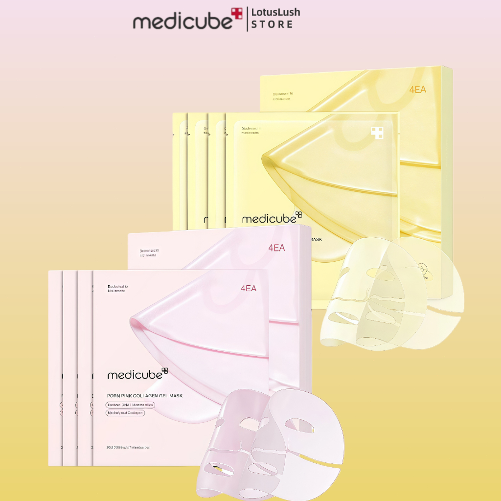 Medicube Color-Changing Jelly Mask Set For Uneven Skin Tone & Radiant Glow: Salmon DNA PDRN มาส์กเจล