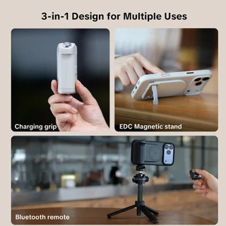 PGYTECH MagCam 2 Phone Grip --- การชาร์จไร้สาย 3-in-1 รีโมทบลูทูธแบบถอดได้ในตัว Powerbank ขาตั้งโทรศัพท์