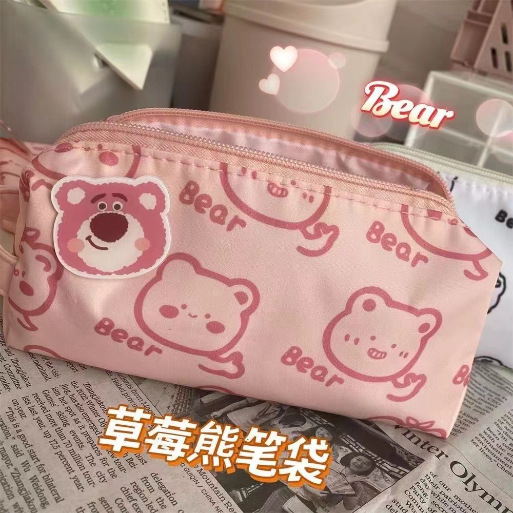 Letit |  Little Beaver กล่องดินสอนักเรียนน่ารักการ์ตูนกระเป๋าดินสอเครื่องเขียนกระเป๋าเก็บ