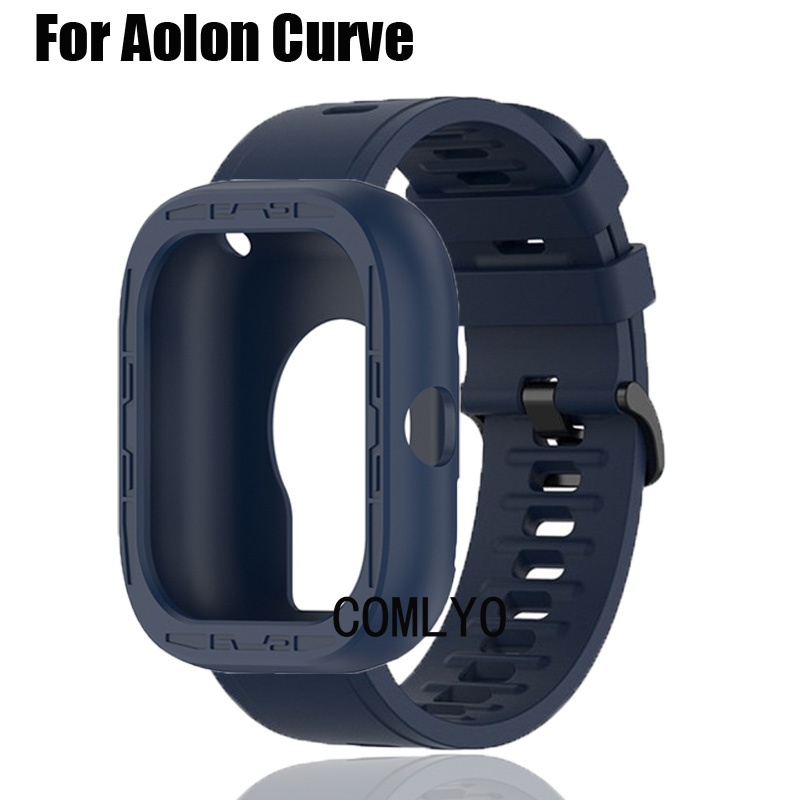 For Aolon Curve สําหรับ ฉันเสียใจ เส้นโค้ง กรณี สมาร์ทสายนาฬิกาป้องกันกันชนฝาครอบนุ่มกีฬาซิลิโคนวงผู้หญิงผู้ชายสายรัดข้อมือ