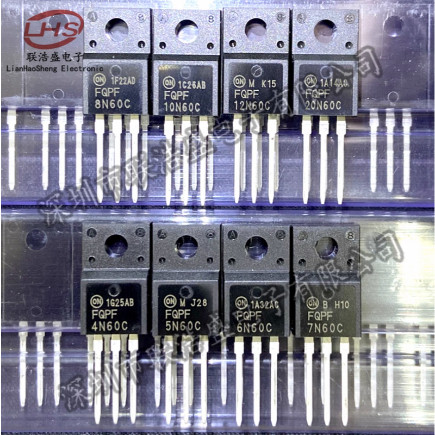 1-5PCS FQPF8N60C FQPF10N60C FQPF12N60C FQPF20N60C TO-220F ยี่ห้อ-สต็อกใหม่