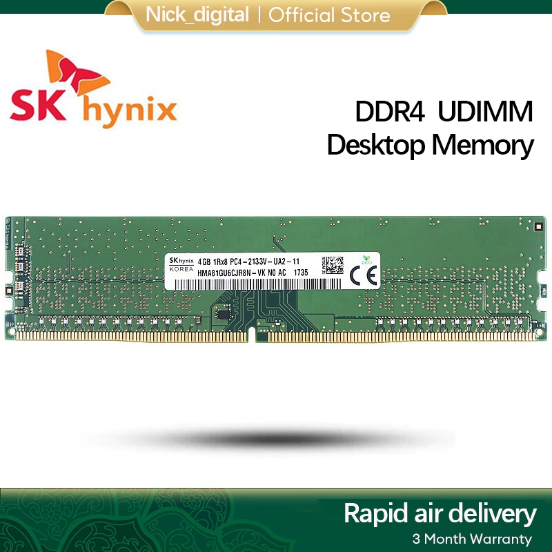 SK HYNIX RAM DDR4 PC 4GB 8GB 16GB DDR4 2133mHZ 2400Mhz 2666Mhz 1.2v 3200MHz 288PIN DIMM Desktop สําห
