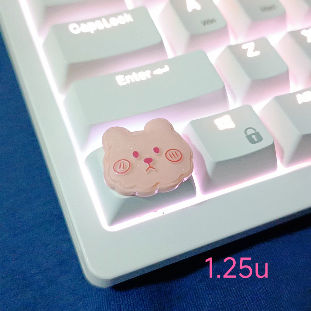 น่ารัก 1.75U 1.5U Keycap PBT Keycap สําหรับคีย์บอร์ดแบบกลไก DFGR ราคา ถูกที่สุด ดีลบีเคเค แกลเลอรีภาพที่ 9