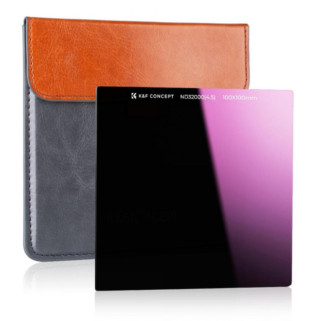 K&F Concept 100*100*2mm Square ND3200 Filter - กระจกกันน้ําหลายเคลือบ Neutral Density Grey