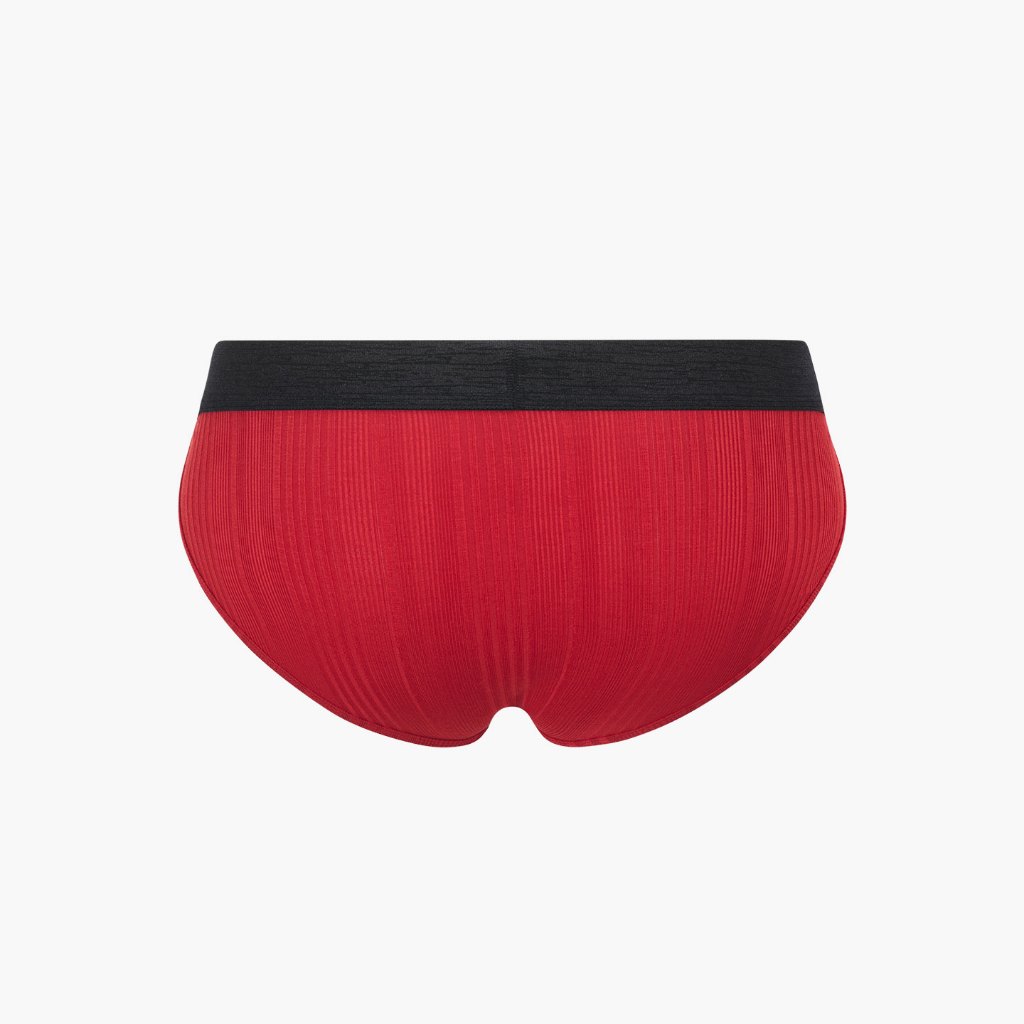 SALIGIA | Underwear men Briefs กางเกงในสีแดงสำหรับผู้ชาย ชุดชั้นในชาย เซ็กซี่  ปลอบโยน Baron’s staggered three-dimensional striped Tencel Modal ราคา ถูกที่สุด ดีลบีเคเค แกลเลอรีภาพที่ 4