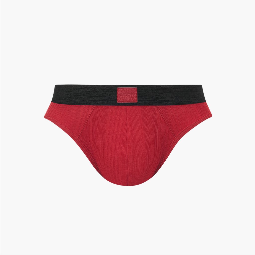 SALIGIA | Underwear men Briefs กางเกงในสีแดงสำหรับผู้ชาย ชุดชั้นในชาย เซ็กซี่  ปลอบโยน Baron’s staggered three-dimensional striped Tencel Modal ราคา ถูกที่สุด ดีลบีเคเค แกลเลอรีภาพที่ 2