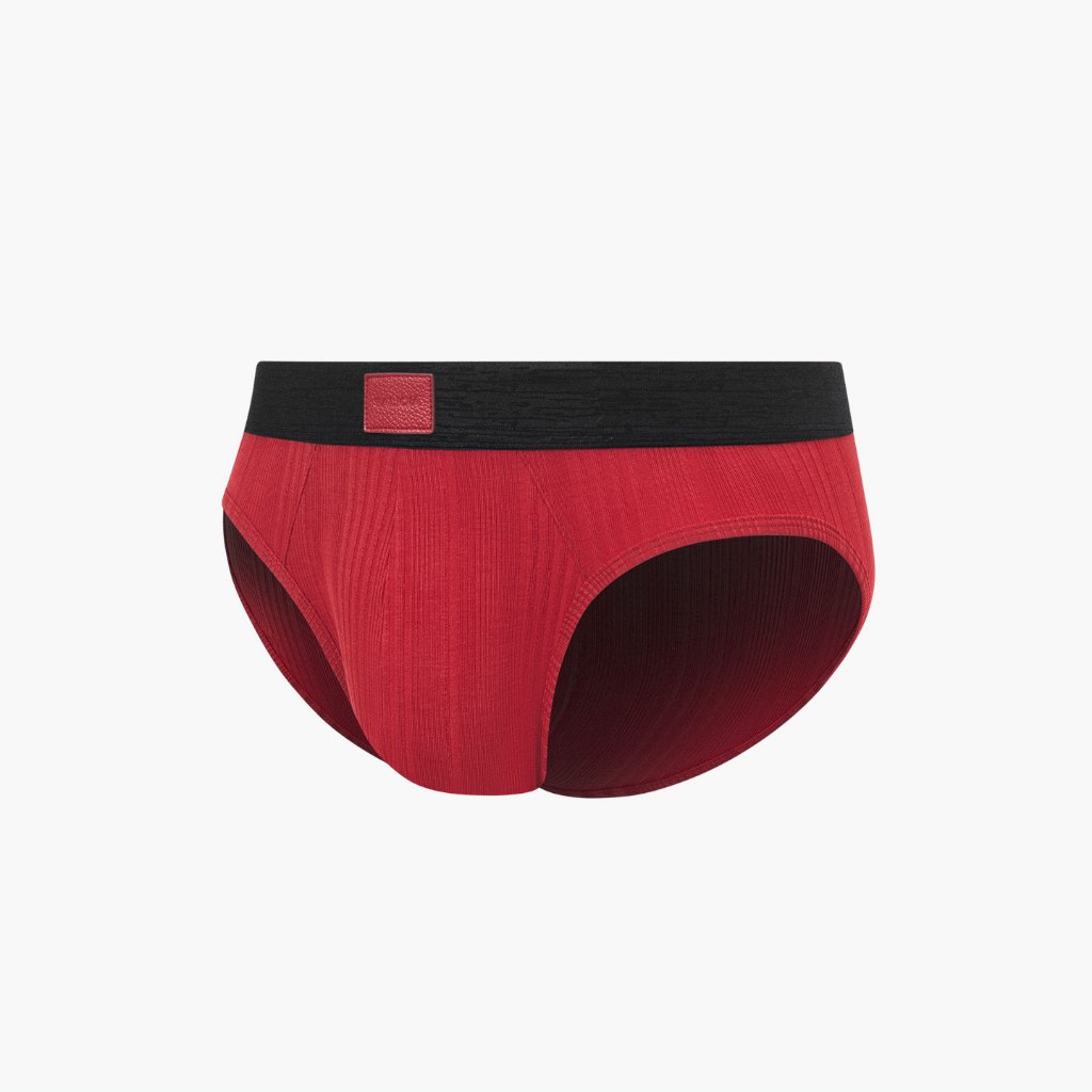 SALIGIA | Underwear men Briefs กางเกงในสีแดงสำหรับผู้ชาย ชุดชั้นในชาย เซ็กซี่  ปลอบโยน Baron’s staggered three-dimensional striped Tencel Modal ราคา ถูกที่สุด ดีลบีเคเค แกลเลอรีภาพที่ 3