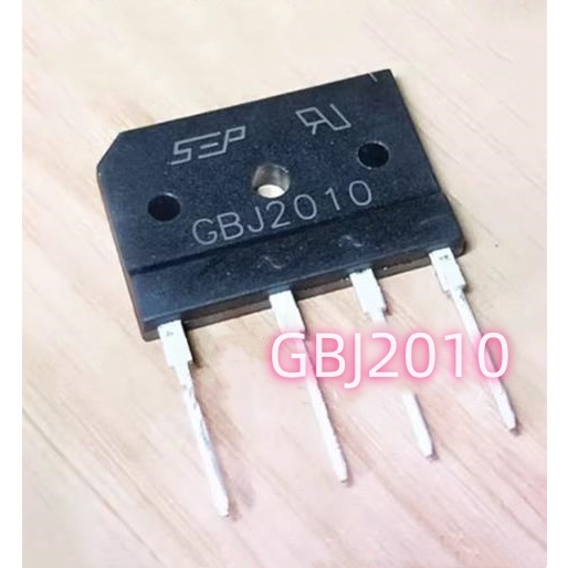 5PCS Original GBJ2010 ZIP-4 20A 1000V เตาแม่เหล็กไฟฟ้าวงจรเรียงกระแสสะพานซ้อน