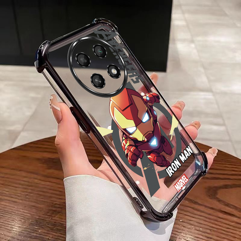 Honor Magic 7 Lite magic6 5 Lite Iron Man Transparent Air Cushion เคสโทรศัพท์กันกระแทกฝาครอบทนทาน