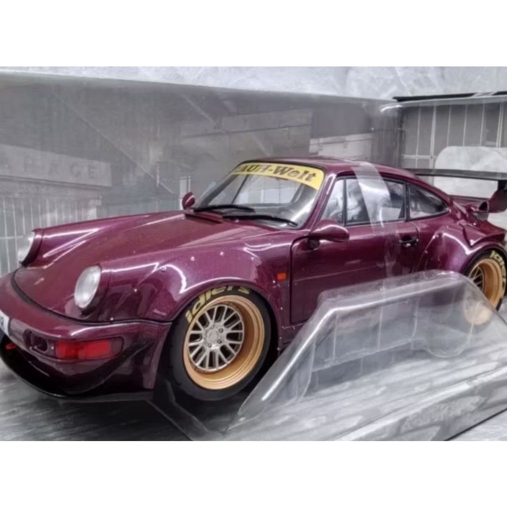 SOLIDO 1/18 Porsche 964 RWB 2022 โมเดลรถเครื่องประดับแบบคงที่