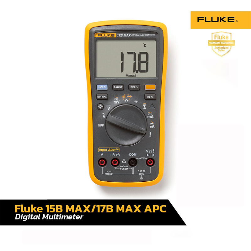 Fluke 15B MAX/17B MAX APC มัลติมิเตอร์แบบดิจิตอล