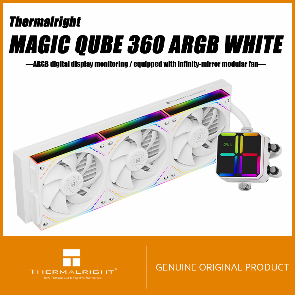 Thermalright MAGIC QUBE 360 ARGB WHITE AIO CPU Liquid Cooler MQ360 ARGB WHITE