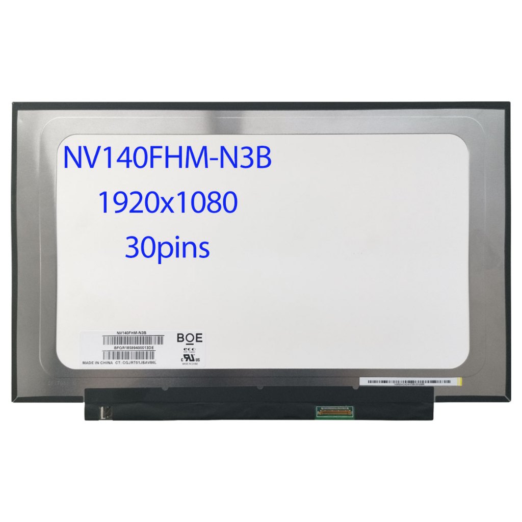 14.0 "นิ้วแล็ปท็อปหน้าจอ LCD NV140FHM-N3B NV140FHM-N4B N4K N4H LP140WF7-SPC1 แผง IPS Matrix เปลี่ยน 