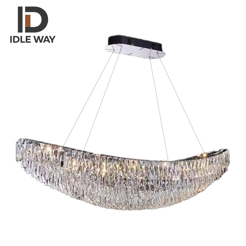 IDLEWAY โคมไฟระย้าคริสตัล WD5350 ดีไซเนอร์เรือคริสตัลสวารอฟสกี้ด้านหลังสไตล์สร้างสรรค์