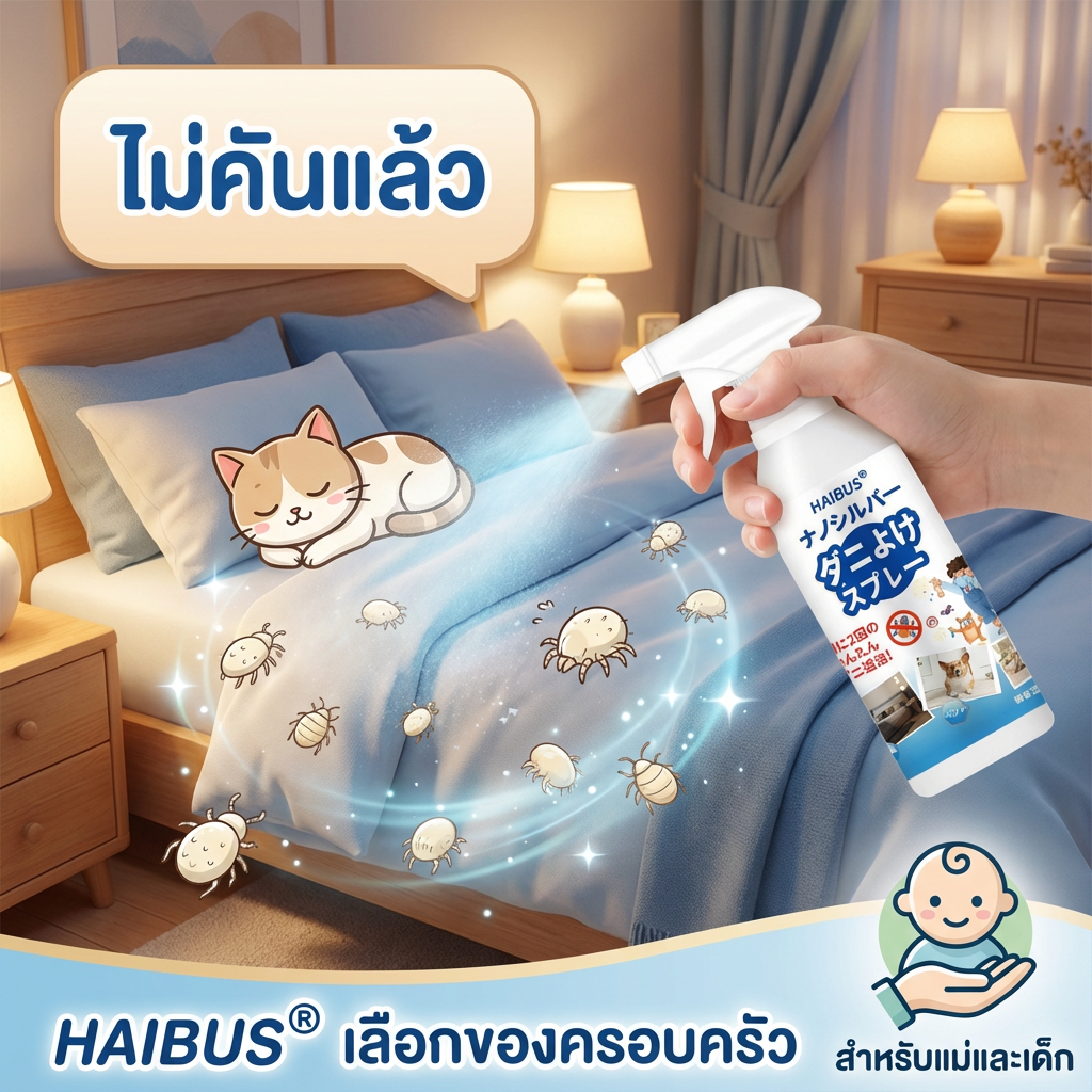 อัตราการกำจัดไร 100% YA สเปรย์กำจัดไรฝุ่น ป้องกันไรฝุ่น ตัวเรือด 500ML ผลิตภัณฑ์กำจัดไรฝุ่น สเปรย์ฆ่าไรฝุ่น สเปรย์ป้องกันไรฝุ่น  หมอน ผ้าห่ม ลดอาการภูมิแพ้