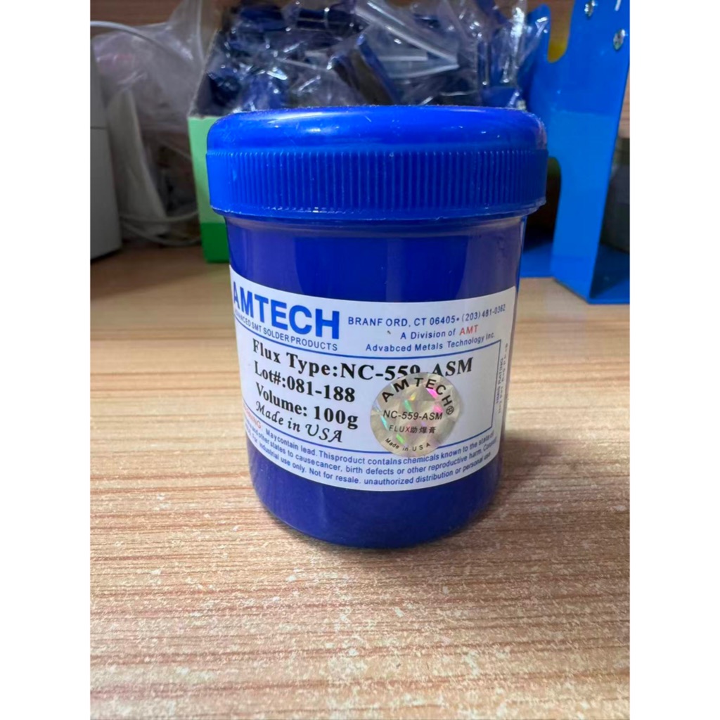 NC-559-ASM 100g MADE IN USA Flux Paste ตะกั่วฟรีบัดกรีฟลักซ์ BGA ราคา ถูกที่สุด ดีลบีเคเค แกลเลอรีภาพที่ 2