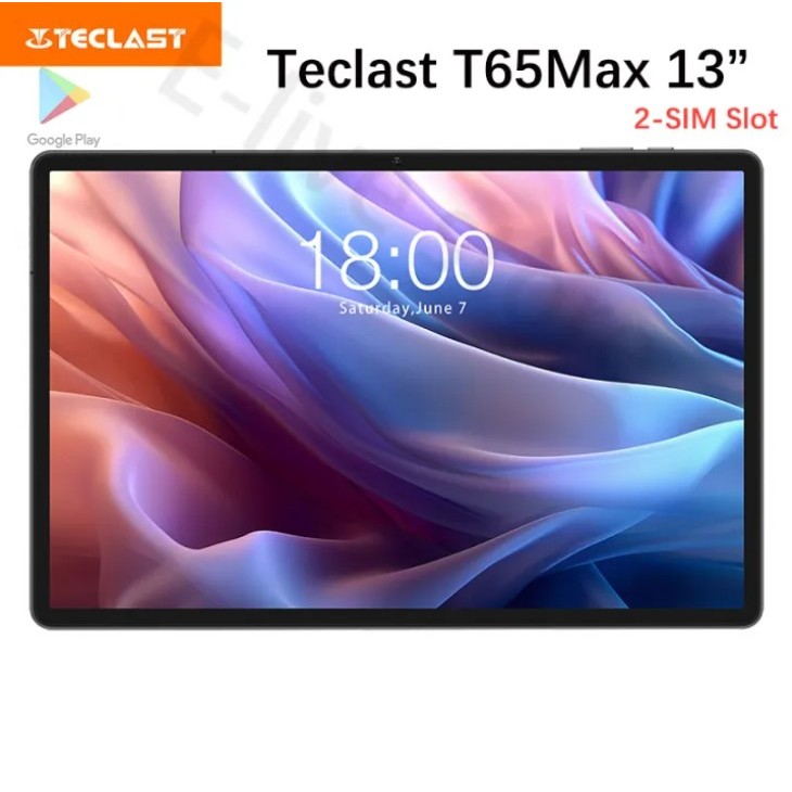 Teclast T65Max 13 นิ้วแท็บเล็ต Helio G99 8GB Ram 256Gb Rom 19201200 IPS Android 14 Dual-SIM
