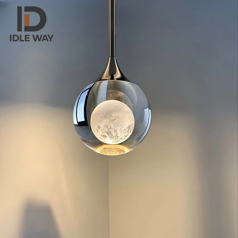 IDLEWAY โคมไฟระย้าคริสตัล WD5352 โคมไฟห้องรับประทานอาหารห้องนอนบรรยากาศเรียบง่ายทันสมัย