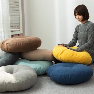 เบาะรองนั่งฟูกทรงกลมสไตล์ญี่ปุ่น ผลิตจากผ้าฝ้ายและลินิน ขนาด…