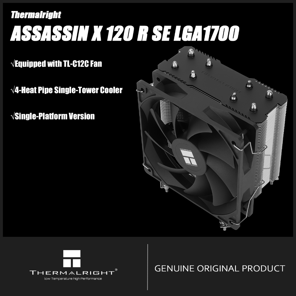 Thermalright Assassin X 120 Refined SE LGA1700 CPU Air Cooler AX120 R SE LGA1700