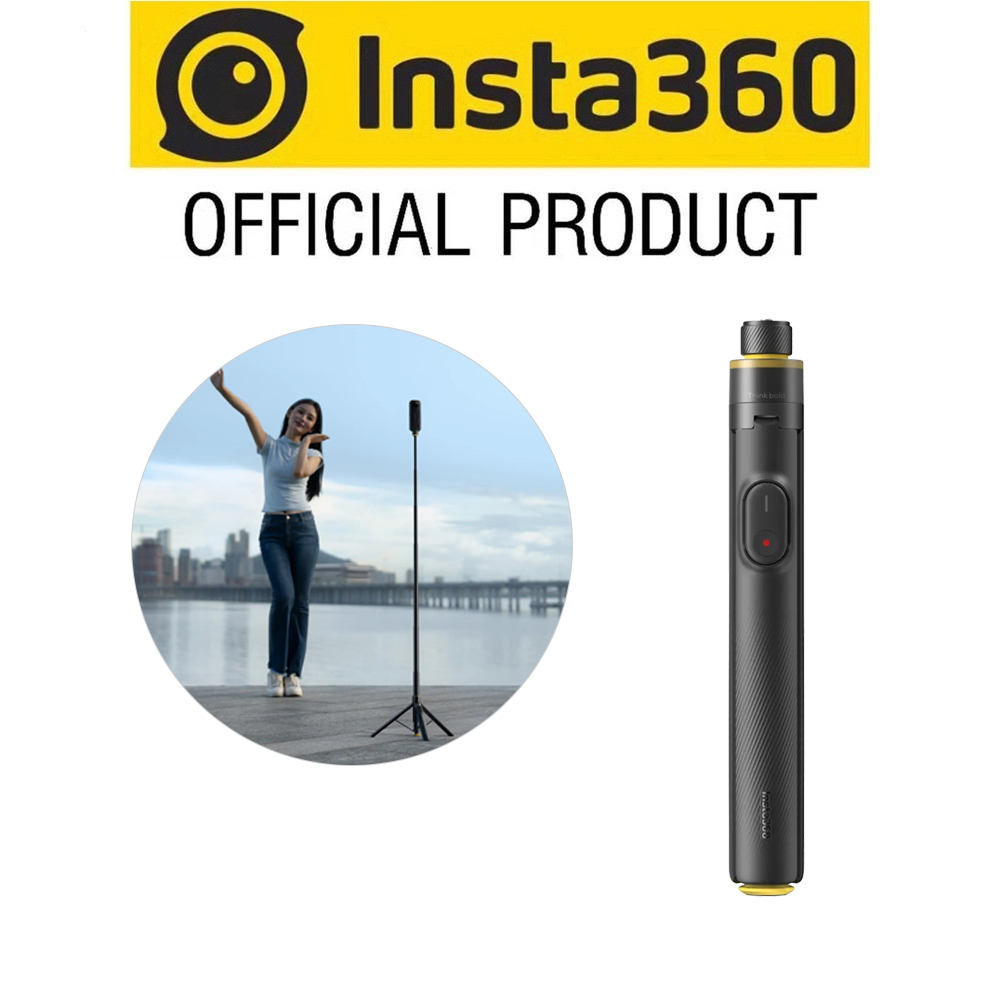 Insta360 2-in-1 Selfie Stick + Throwpod Remote Kit สําหรับ GO Ultra/X5/X4 Air/Ace Pro 2/GO 3S/Flow 2