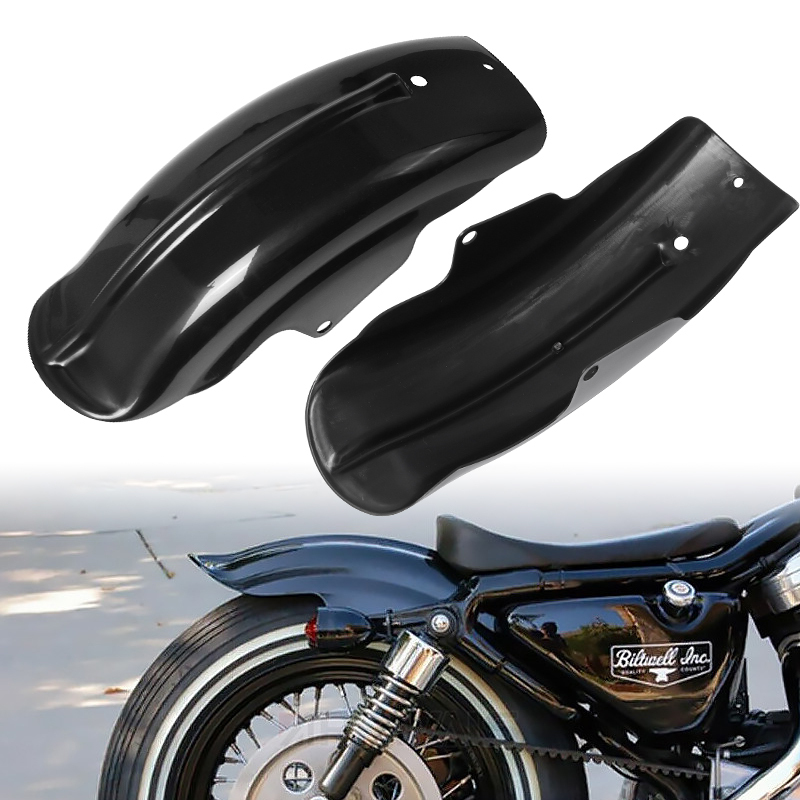 อุปกรณ์เสริมรถจักรยานยนต์สีดําด้านหลัง Fender Mudguard สําหรับ Harley Sportster Bobber Chopper Cafe Racer94-03
