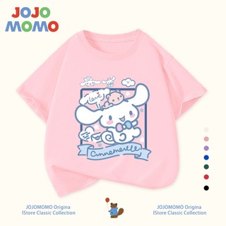 【จัดส่งเร็ว】เสื้อยืดเด็ก ลายซินนามอนโรล ผ้าคอตตอน 100% สีแดง/ขาว น่ารัก ใส่สบาย เหมาะสำหรับเด็ก 1-12 ปี ส่งจากกรุงเทพฯ