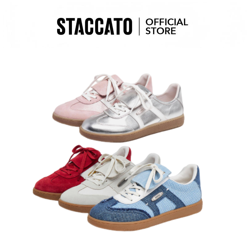<Arena> Staccato Gat Sneakers for Women รองเท้าผ้าใบผู้หญิง ส้นแบน EE925 EE927