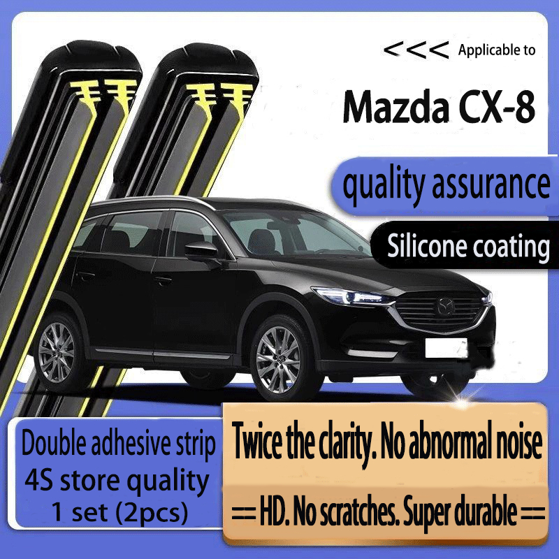 MAZDA CX8 (2019-2023) WIPER New Upgrades Car Double Rubber Strip Wiper