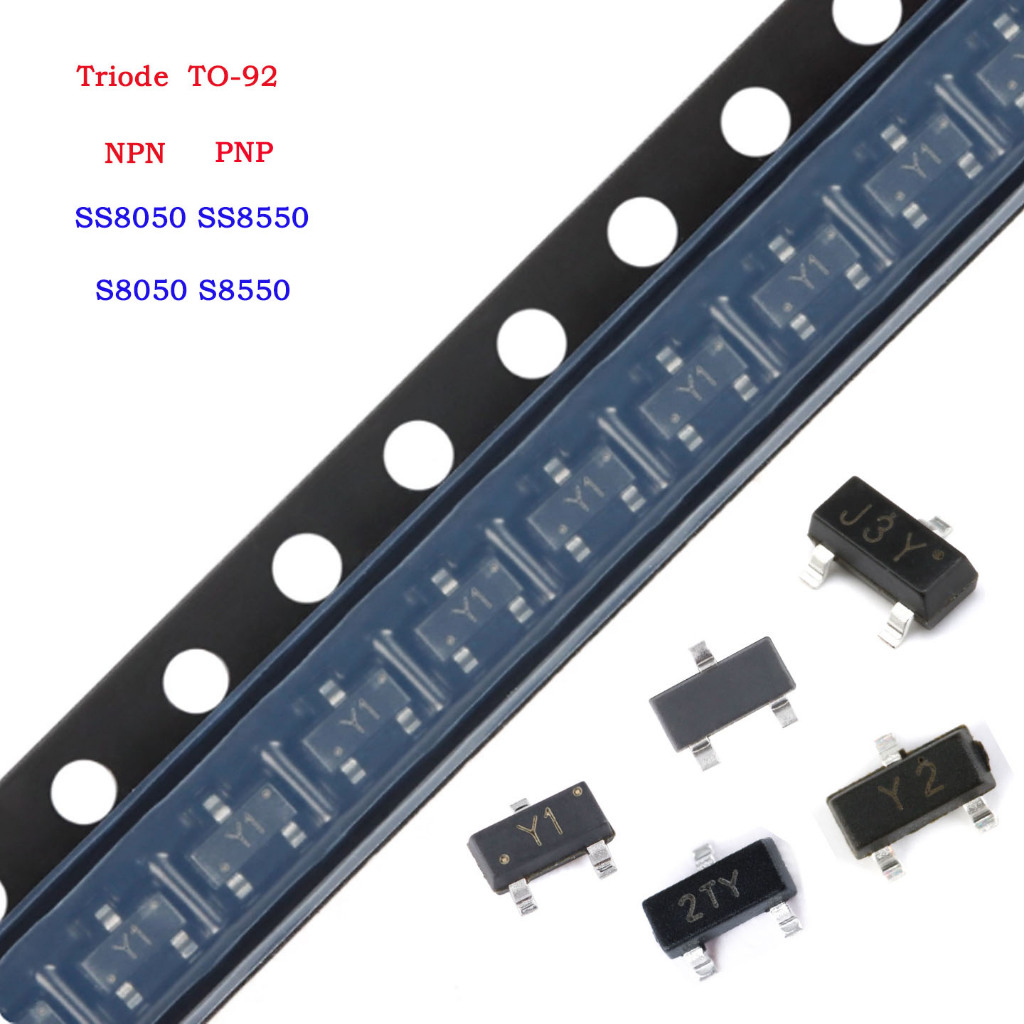 20 ชิ้น Original S8050 S8550 SS8050 SS8550 SOT23 SMD SOT23 ทรานซิสเตอร์ NPN PNP Triode Power บิดเบี้