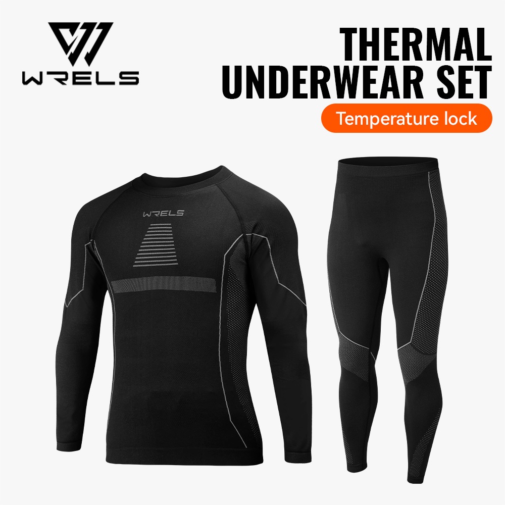 WELS กีฬากลางแจ้งเล่นสกีวิ่งเสื้อผ้าแห้งเร็วอบอุ่นและความชื้น Wicking ชุดชุดชั้นในแห้งเร็ว