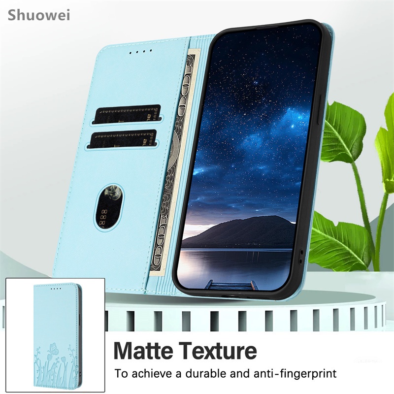 เคสโทรศัพท์แบบพลิกได้Realme C61 C63 C65 C67 C71 C75 C85 4G 5Gกระเป๋าสตางค์หนังPUปลอก - รูปที่ 2