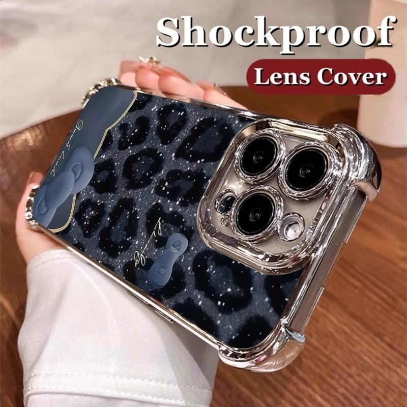 พิมพ์เสือดาวโบว์สําหรับRedmiหมายเหตุ14 13 Pro A3หมายเหตุ11 11s 10s 9s 12 10Pro 14C 13C 12C 10A 9A 9C