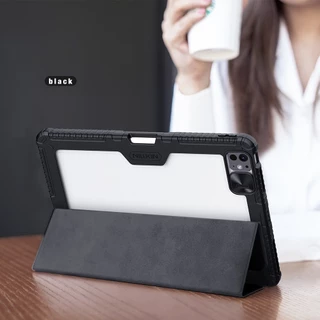 Nillkin 360° ป้องกันกรณีสําหรับiPad Air 11 2026 25 24 Pro 12.9 Pro 11 2021 2020 10.2 8th Mini 6 Air 6 Air 5 Air 4 Air 10.9 2020 กรณีหรูหราโปร่งใสกันกระแทก