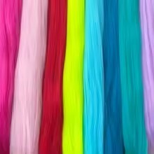 วิกผมหางม้าปลอมสีสันสดใสพร้อมแถบยางสําหรับสวมใส่ง่ายของเด็กผู้หญิง - รูปที่ 5