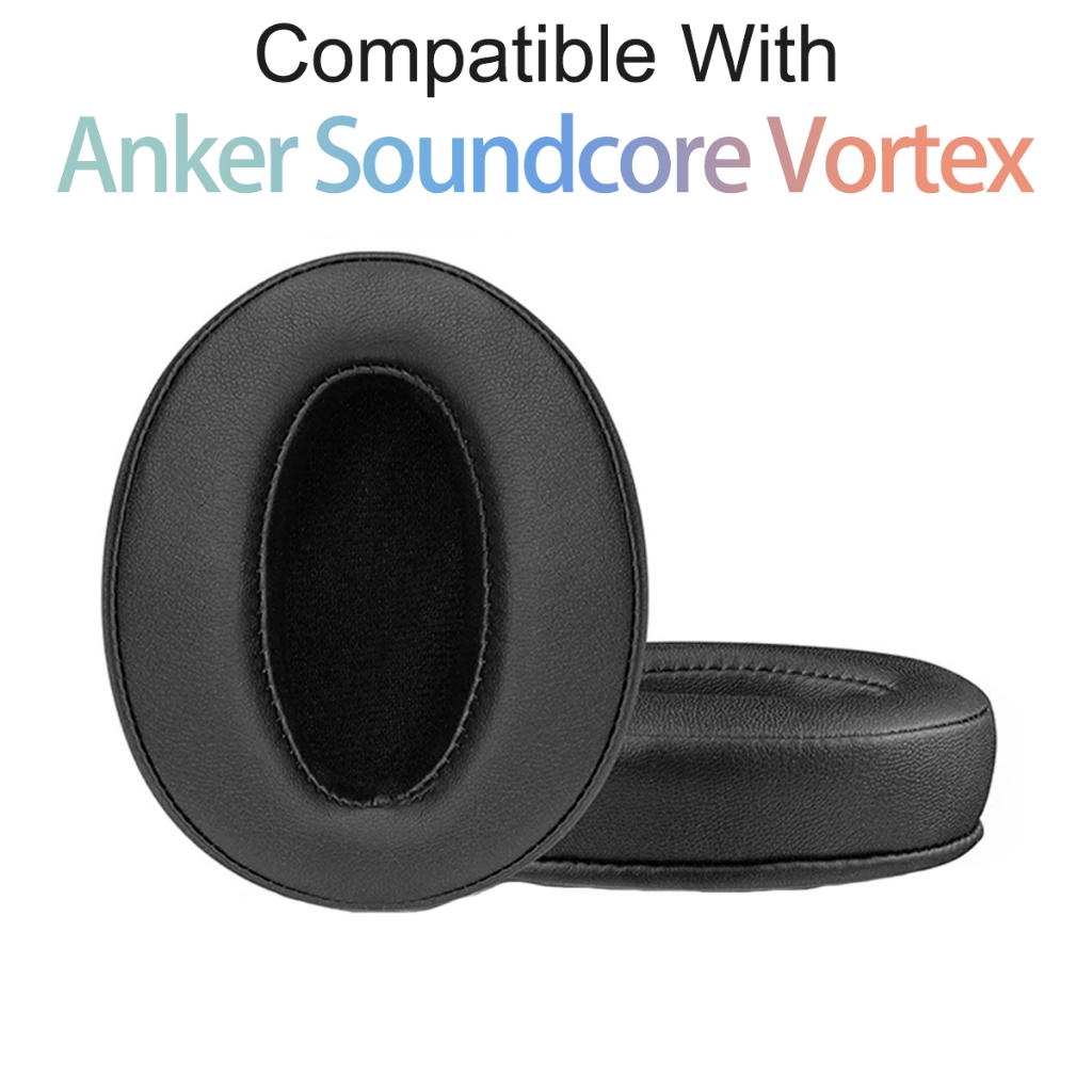 แผ่นรองหูฟังทดแทนสําหรับ Anker Soundcore Vortex หูฟังแผ่นรองหูฟังฟองน้ําชุดหูฟัง Earmuffs (ไม่มีหัวเ