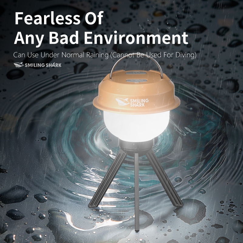 SMILING SHARK LED Camping Light ชาร์จ Camping โคมไฟ 8 สี RGB Ambient Light สนับสนุน 5 โหมด Type-c กันน้ํากลางแจ้ง Camping Party แสง LY8244 - รูปที่ 6