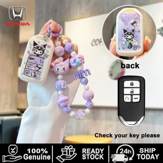 Kuromi Sanrio สําหรับ Honda City 2025 Civic Jazz BRV BR-V Vezel ฝาครอบกุญแจรีโมท Keyless วัสดุ TPU อุปกรณ์เสริมกุญแจอัจฉริยะ 2-4 ปุ่ม