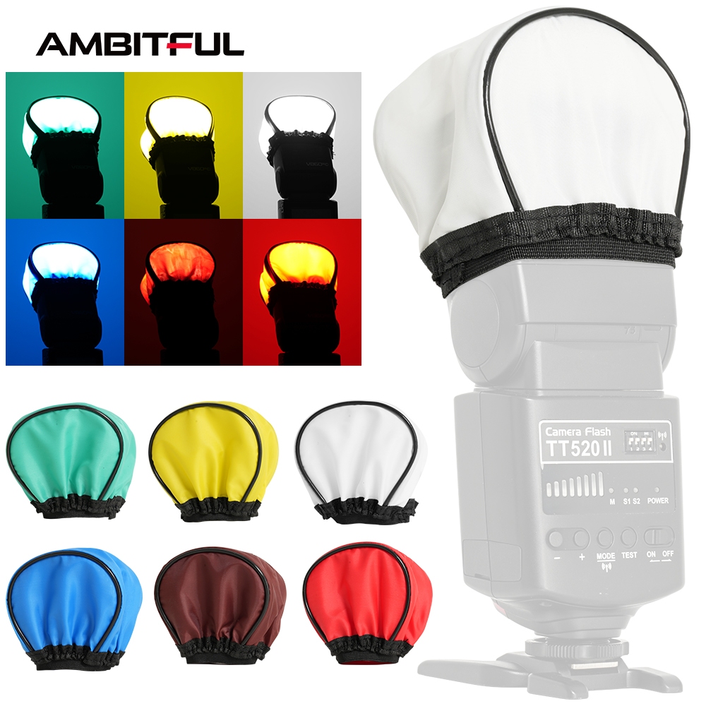 AMBITFUL Flash Light Speedlight Standard Soft Light ผ้าสําหรับการถ่ายภาพ Speedlight Flash