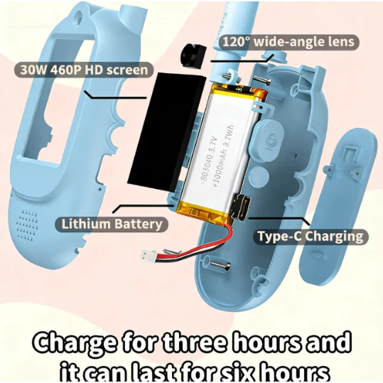 วิทยุสื่อสารของเล่นสำหรับเด็ก 3-12 ปี 2 ชิ้น thumbnail 5