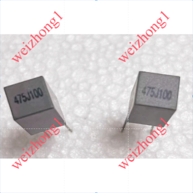 (แพ็ค 5 ชิ้น) Relatively Square Capacitor CL71/CL23 475/4.7 UF 100V Pitch P = 5 มม.475J100