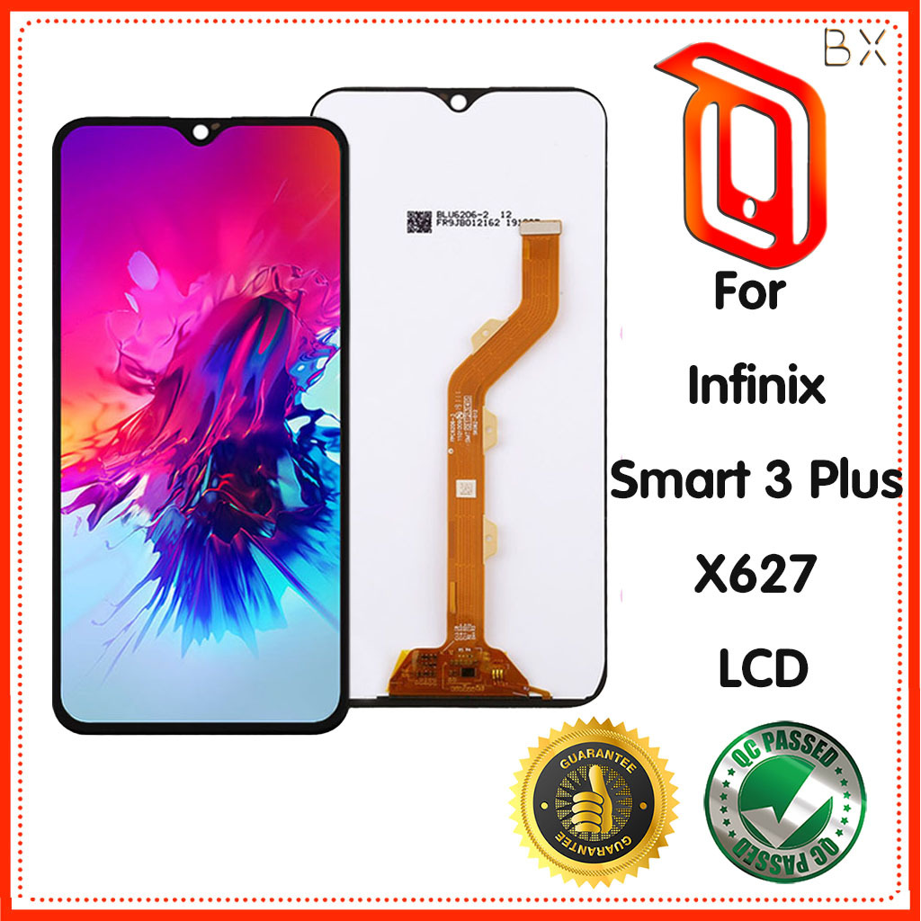 6.21 นิ้ว X627 สําหรับ Infinix Smart 3 Plus Global X627V X267 จอแสดงผล LCD Touch Screen Digitizer
