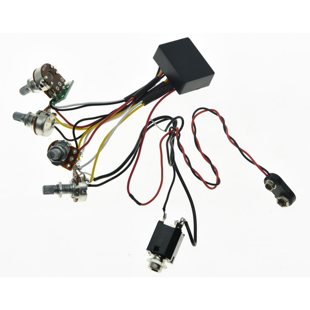 KAISH Bass 2 Band Active & Passive EQ Equalizer Preamp Circuit สําหรับ Bass Pickup