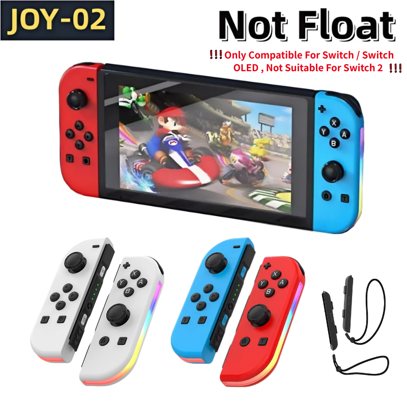 【Mobile Gaming】For NS Switch OLED / LITE Joy-Con RGB LED Bluetooth JoyCon Game Controller OEM