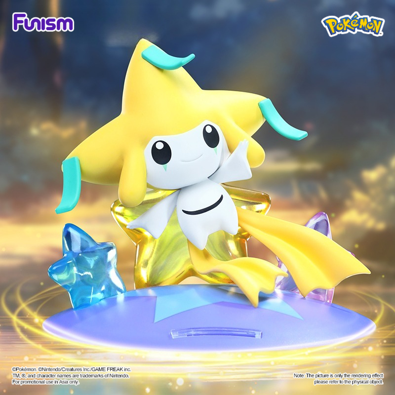 FUNISM Pokemon Twinkmont - Jirachi รูป Series ตัวเลข Series กล่องตาบอด Series กล่องตาบอด Plush กล่องตาบอด Action ของเล่นรูปของขวัญวันเกิดของเล่นเด็ก