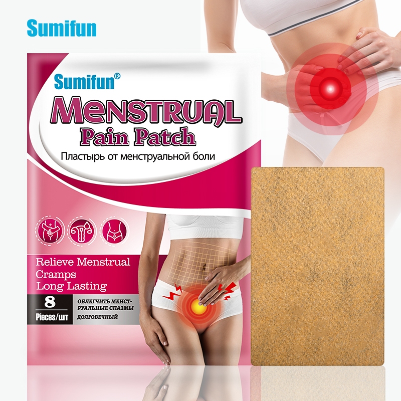 8 ชิ้น Sumifun Period Comfort Patch Mild ปลอบประโลมผู้หญิงการดูแลสุขภาพร่างกาย